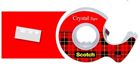 Ruban Scotch® Crystal Clear, exemple d’utilisation : fermer des lettres

