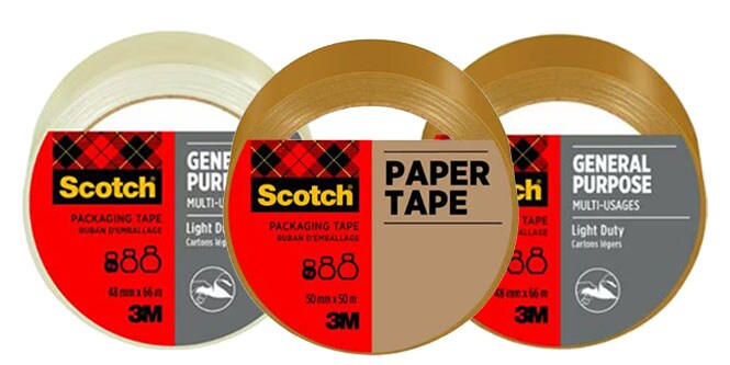 Gamme de rubans d&rsquo;emballage &agrave; usage g&eacute;n&eacute;ral Scotch&reg;

